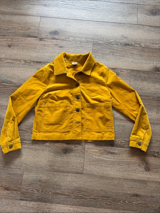 CAbi Jackets & Blazers - CAbi Small Golden Yellow Top with Label Detail Size: Small